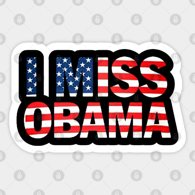 i miss obama Sticker by ReD-Des